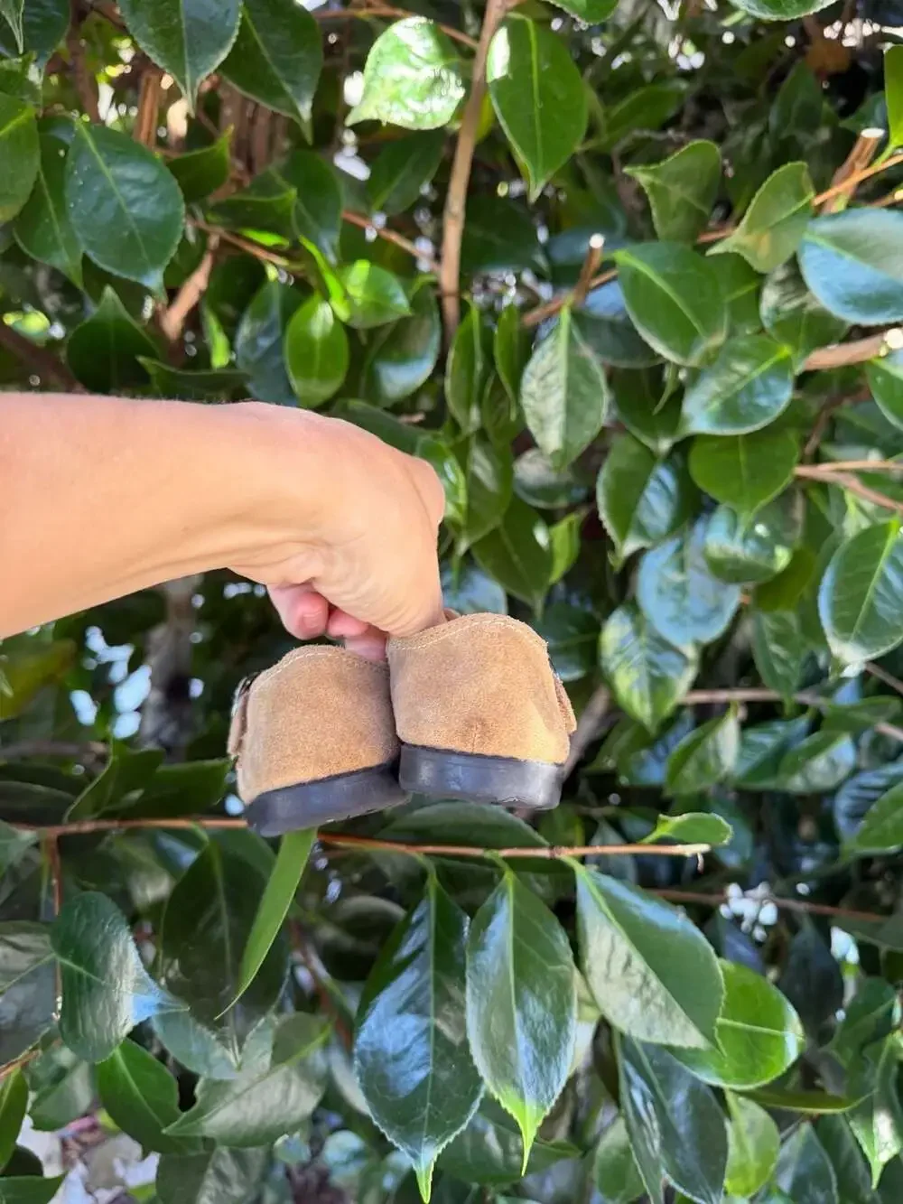 Vintage Healthtex Toddler Suede Mary Jane Shoes with Buckle Closure